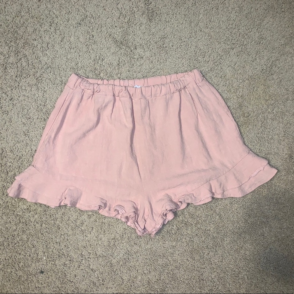 ruffled shorts